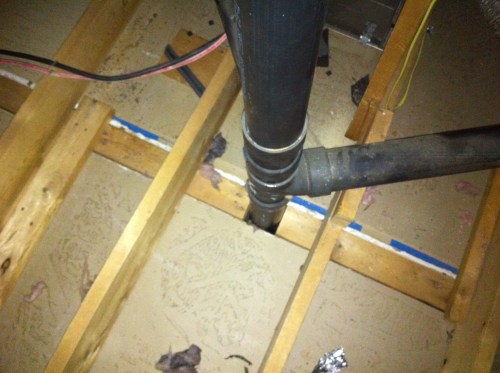 Penetration through a top plate