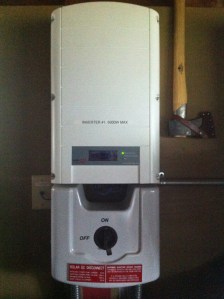 Our inverter is constantly monitoring our solar panels: temperature, wattage, voltage.